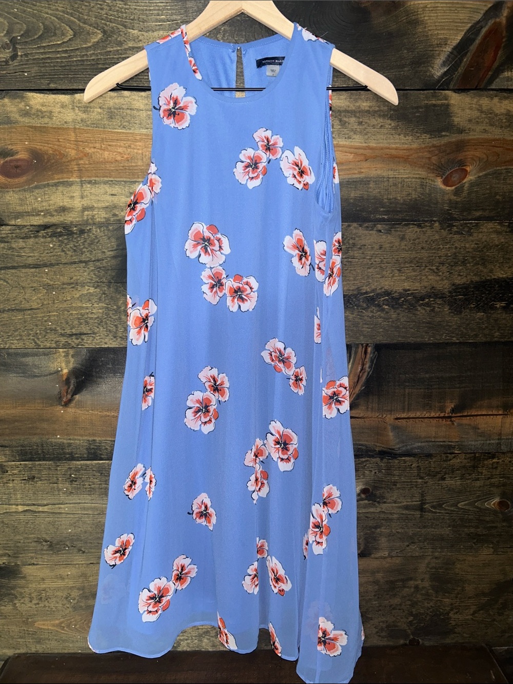 Tommy Hilfiger Periwinkle Floral Midi Dress